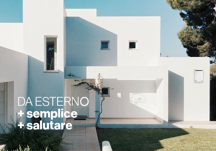 Scaldabagno da esterno. Semplice e salutare