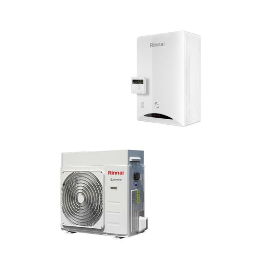 vista laterale delle unità che compongono il modus hybrid mono di Rinnai