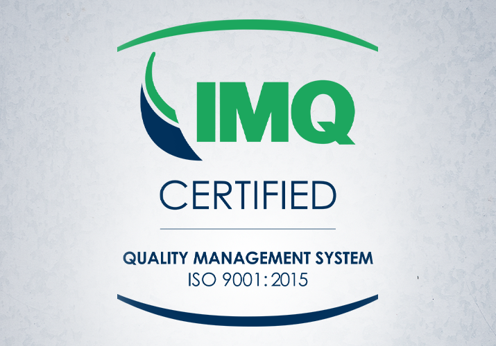 ISO:9001 una garanzia in più per chi ci sceglie.
