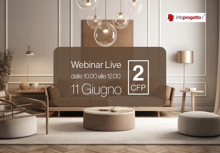 Quarto webinar per progettisti con crediti formativi.