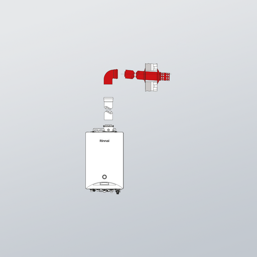 scarico a parete ideale per installazione caldaia Rinnai all'interno