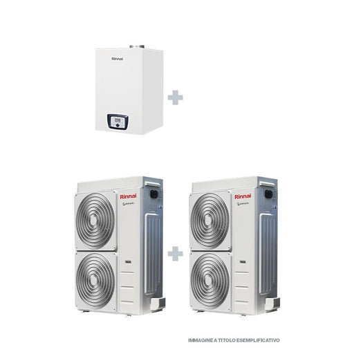 caldaia a gas a condensazione aiM con 2 pompe di calore Shimanto Mono